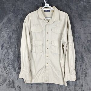 Rocke Gear Outdoor hiking hunting Fishing Shirt 2XL gorpcore pockets safari